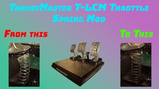 My sim rig Ep2 - Thrustmaster T-CLM throttle spring mod