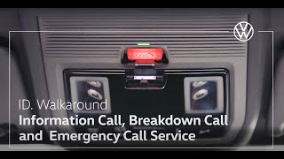 Volkswagen ID - SOS button Information, Breakdown and Emergency Call Service Help Video