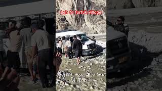 पागल नाले ने लिया प्रचंड रूप 😩 Leh to turtuk village रोड ब्लॉक ❌ #shorts