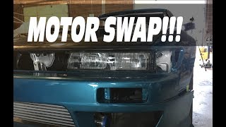 Project S13 240sx [Episode 11] - MOTOR SWAP!?!?