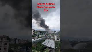 Saurya Airlines got crashed in TIA, Kathmandu #news