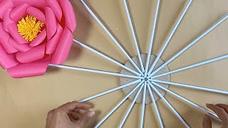 Wall Hanging Craft Ideas | Paper Rose Wall Hanging Craft