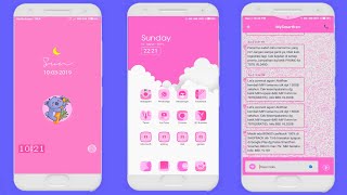 TEMA PINK MIUI 10 UNTUK CEWEK2 || TEMBUS WA, IG, YOUTUBE & SEMUA APLIKASI BAWAAN