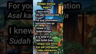 bahasa Inggrisnya aku gak keberatan kok #bahasainggris #apabahasainggrisnya #english #gakbisabahasa