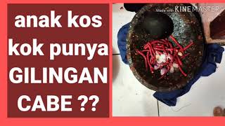 Emang g Boleh Anak Kos Punya Batu Gilingan Cabe Guys? 😉😁😃😂