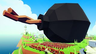 I Fight with NEW GOD POWERS and Make a 100,000ft Bomb! - TABS Totally Accurate Battle Simulator