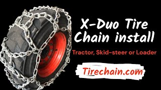 TireChain.com 10-16.5 XDuo tire chains installation