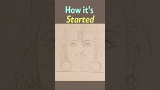 How it's started? #shorts #rampainting #bhagvanram #art #artdimple91 #youtubeshorts #rambhakti #ram