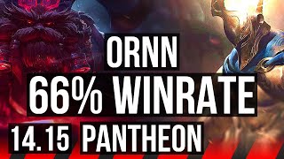 ORNN vs PANTHEON (TOP) | 15/3/23, 41k DMG, 66% winrate, Legendary | EUNE Diamond | 14.15