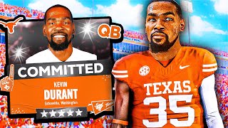 What If Kevin Durant Dominated Both NBA and College Football?