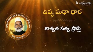 Divya Sudha Dhara | శాశ్వత సత్వ ప్రాప్తి | Heartfulness Telugu | 08-11-2024