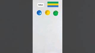 What color is the mixed Gabonese flag? 🇬🇦 #colormixing #artshorts #artvideos ar