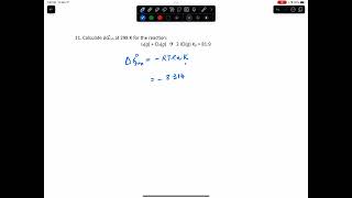 How to calculate delta G for a reaction using the equilibrium constant