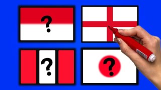 drawing the flags of countries that are red 🚩Flag Drawing 🚩#flag