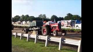 Farmall 856 out of the field tractor pull in Shedden.