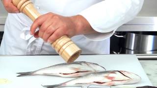 Cooking Seabream parchment