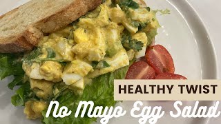 How to make a healthier egg salad - no mayo, easy recipe