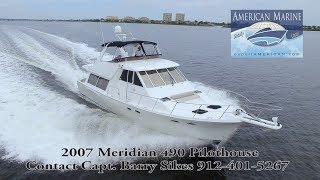 SOLD - 2007 49' Meridian 490 Pilothouse HD By American Marine