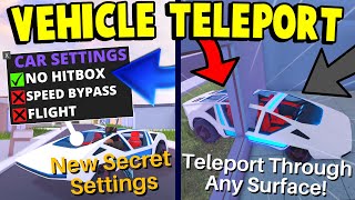 Brand New Vehicle Teleport Glitch In Jailbreak! | How To Teleport Any Vehicle Instantly!