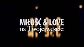 Napis MIŁOŚĆ & LOVE na twoje wesele