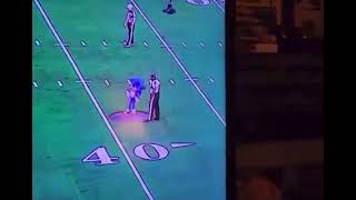 Summoning Sonic on a football field