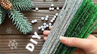 Christmas Ideas How to Make Snowflakes with Chenille Wire Christmas Ornaments Tutorial