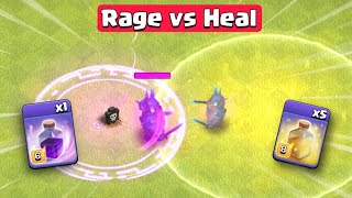 Raged Troops vs Healing Troops! - Clash of Clans