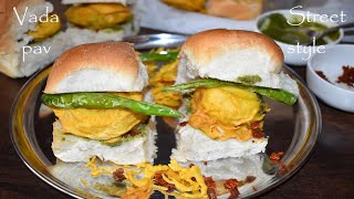 vada pav recipe | बटाटा वडा पाव | how to make vada pav | wada pav |వడా పావ్|ఇండియన్ బర్గర్