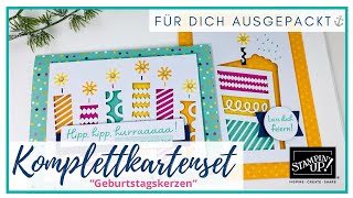 ⚓️ Unboxing - Kartenset "Geburstagskerzen" | Schnell & einfach Geburtstagskarten basteln Stampin'Up!