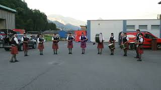 "Flower of Scotland" - Auftritt Ennetbürgen (NW) / Zurich Caledonian Pipe Band 2021