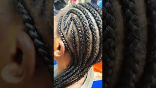 Hair day… I got the neatest braids ever #youtubeshorts #hairstyle