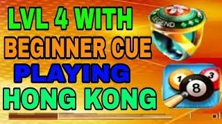 Playing honk Kong with beginner cue in lvl4