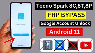 Tecno Spark 8C,8T,8P Frp Bypass Without Pc | Not - X-Share | Not App Disable | Remove Google Account