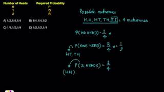 Class-9 | Math | PROBABILITY | Olympiad |  Multiple coins tossed