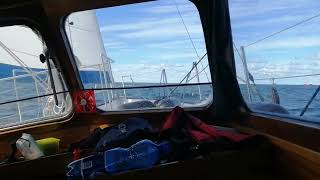 Gouwzee 4 (37). Nice sailing on halfwind 4Bf