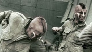 1944 - 90 Seconds Inside D-day - Color HD