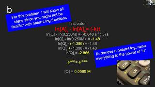 Integrated Rate law notes & Problems