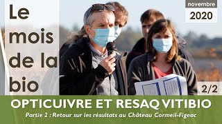 Retour sur les résultats au Château Cormeil-Figeac