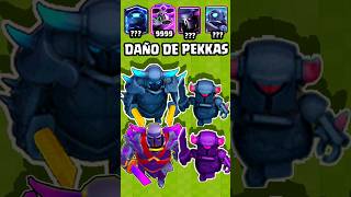 CUAL ES EL PEKKA con MAS DAÑO #clashroyale