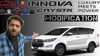 INNOVA CRYSTA🔥TOP MODIFICATIONS सबसे सस्ता👍🏻INTERIOR MAKEOVER @ KVD DELHI KAROL BAGH #toyota #innova