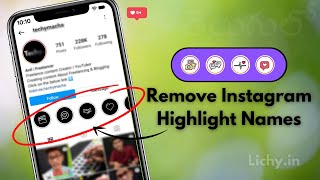 How to Remove Instagram Highlight Names In Telugu - Lichy Unicode