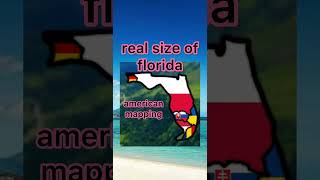 Real size of florida