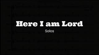 Here I Am Lord Study Guide Solos