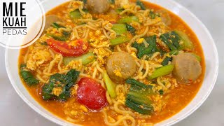 RESEP MIE KUAH PEDAS UWENAK PWOLLLL