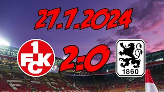 1. FC Kaiserslautern 2:0 TSV 1860 München - 27.7.2024 - Ein winziger Einblick in die Generalprobe