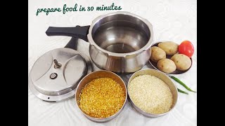 smart meal in 30 minutes| During lockdown - working guys ,prepare meal in 30 minutes | Quick lunch