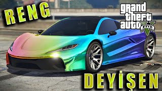 GTA 5 RENG DEYİŞEN ARABA YAPMIŞLAR BÖYLE MOD GÖRÜLMEDİ! #shorts