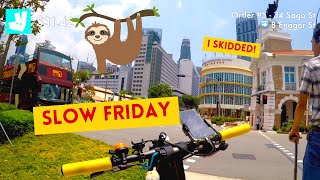 Slow Friday / I Skidded Again! / Downtown Delivery / Deliveroo Rider in Singapore