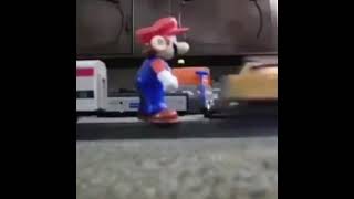 mario gets hit by a train