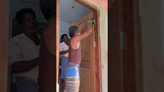 wooden Door Fitting Work #construction #door #design #shorts